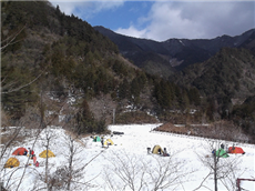 白滝の里で耐寒訓練（大川村冬季大会）