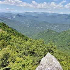 白鷲岩からの景色（工石山）