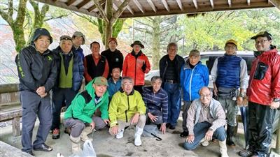 松葉川林間キャンプ場にて